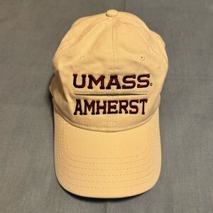 UMass Amherst under armour white baseball hat